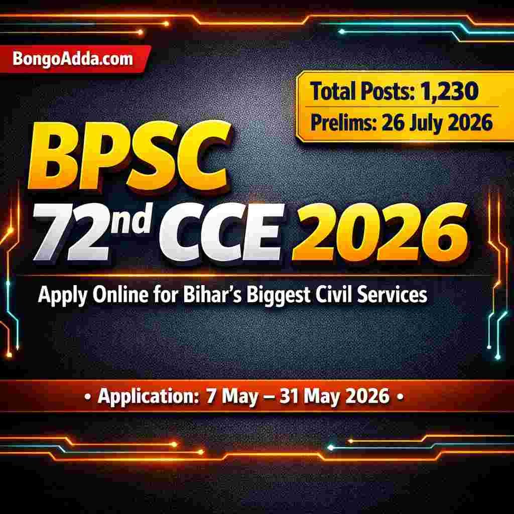 BPSC 72nd CCE 2026 notifications